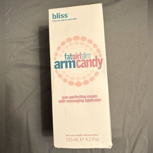NIB! Bliss FatGirl Arm Perfecting Cream with Massage Applicator